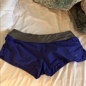 Blue Nike Dri Fit Running Shorts